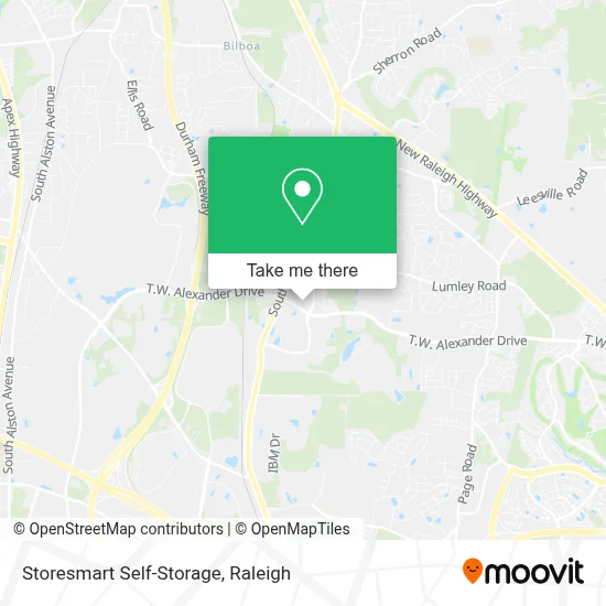 Storesmart Self-Storage map