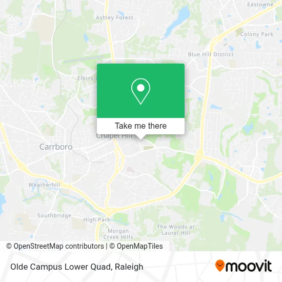 Olde Campus Lower Quad map
