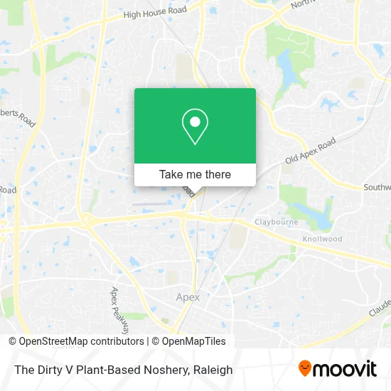The Dirty V Plant-Based Noshery map