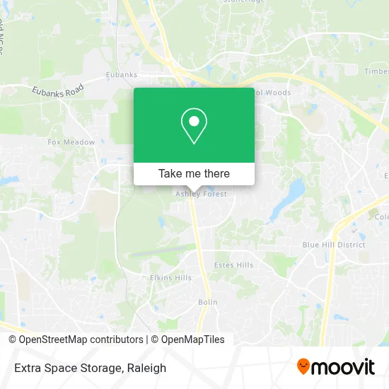 Extra Space Storage map