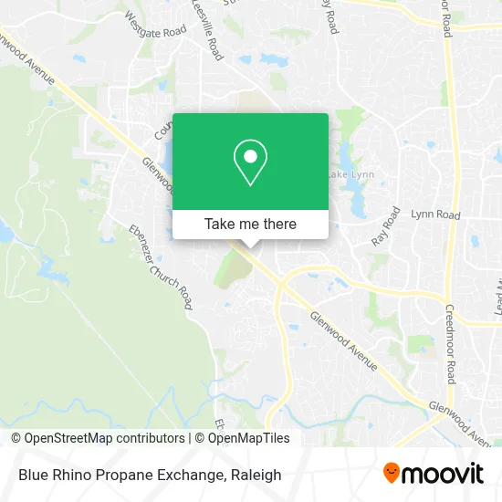 Blue Rhino Propane Exchange map