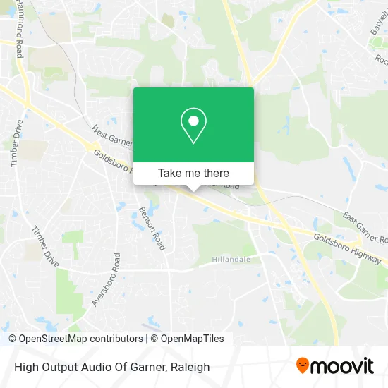 High Output Audio Of Garner map