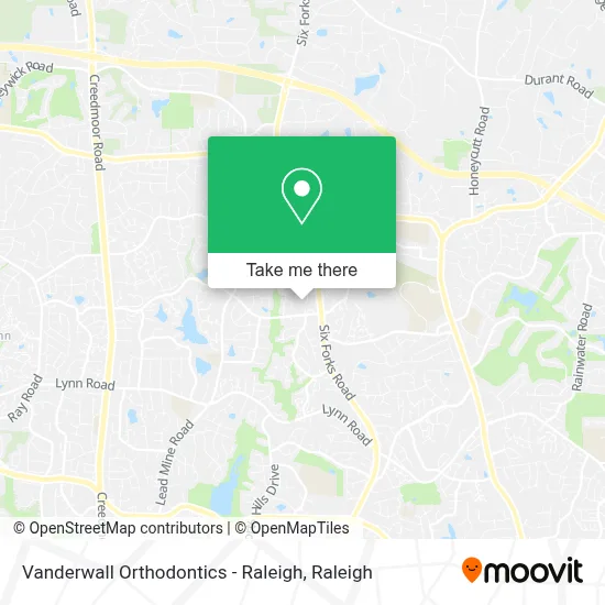 Vanderwall Orthodontics - Raleigh map