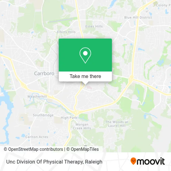 Unc Division Of Physical Therapy map