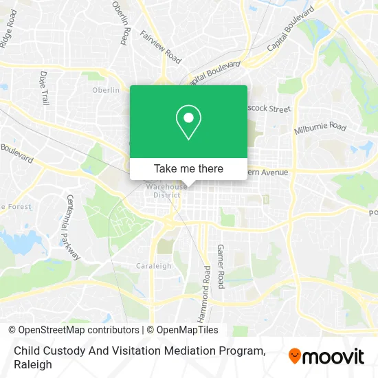 Child Custody And Visitation Mediation Program map