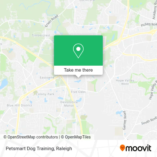 Petsmart Dog Training map