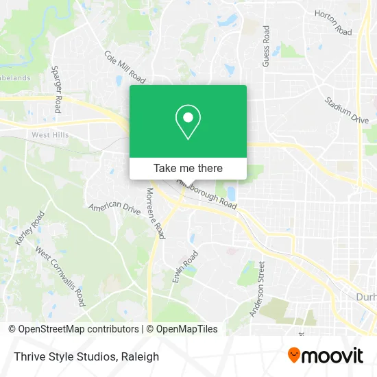Thrive Style Studios map