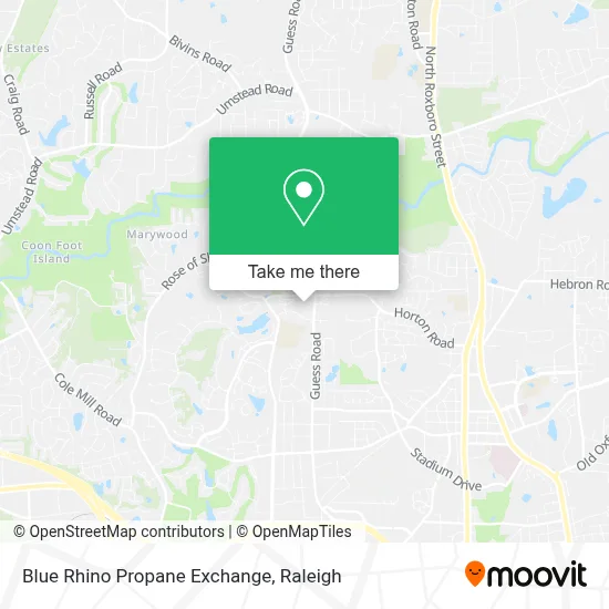 Blue Rhino Propane Exchange map