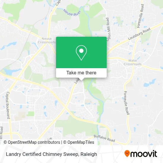 Landry Certified Chimney Sweep map