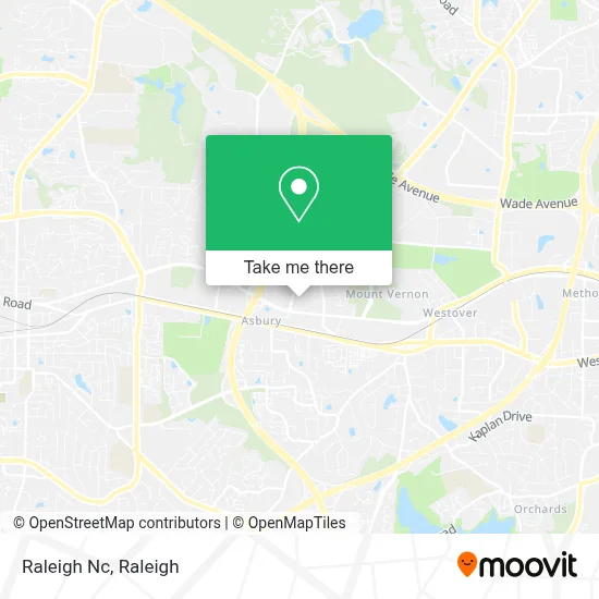 Raleigh Nc map