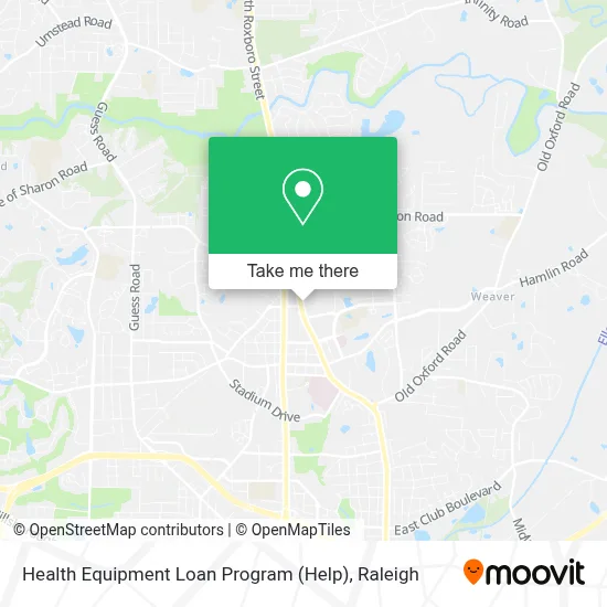 Health Equipment Loan Program (Help) map