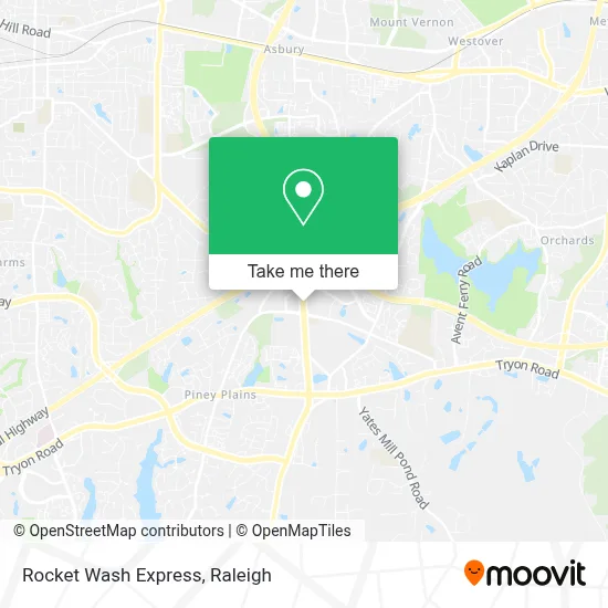 Rocket Wash Express map