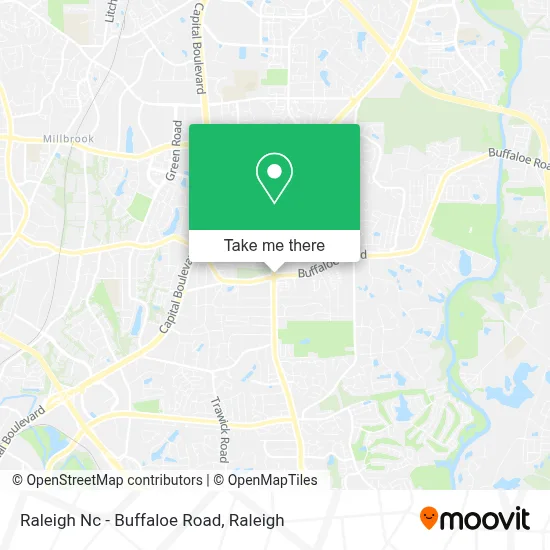 Raleigh Nc - Buffaloe Road map