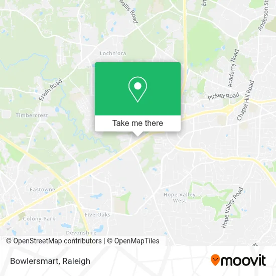 Bowlersmart map
