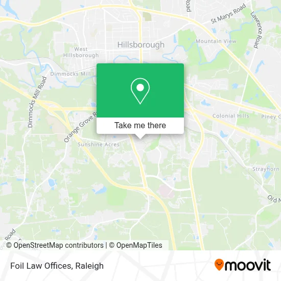 Foil Law Offices map