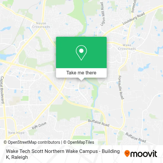 Wake Tech Scott Northern Wake Campus - Building K map