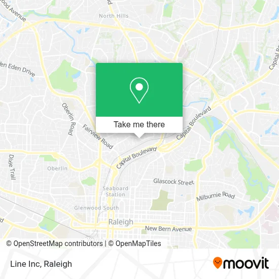 Line Inc map