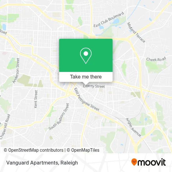 Vanguard Apartments map