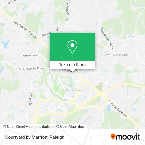 Courtyard by Marriott map