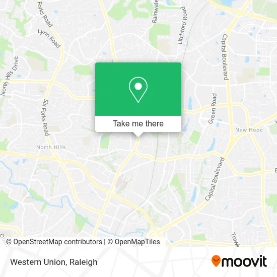 Western Union map