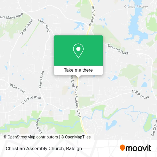 Christian Assembly Church map