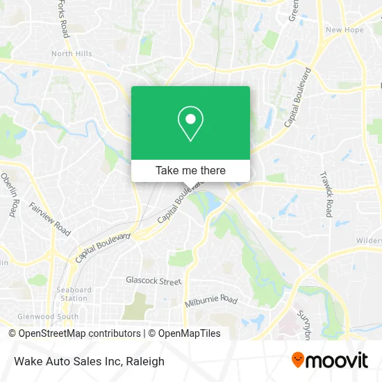 Wake Auto Sales Inc map