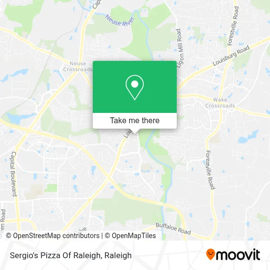 Sergio's Pizza Of Raleigh map