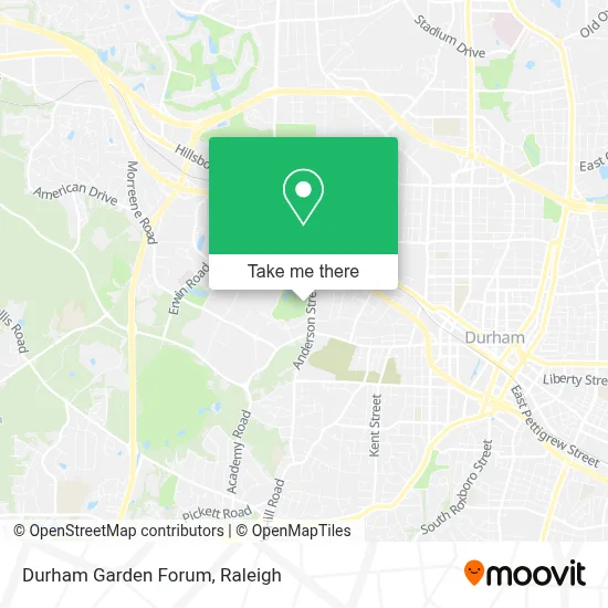 Durham Garden Forum map