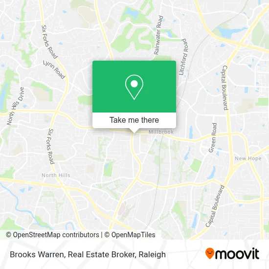 Brooks Warren, Real Estate Broker map