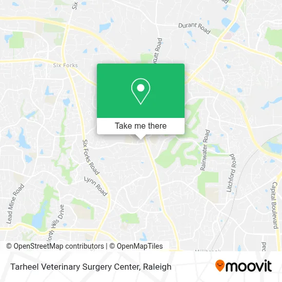 Tarheel Veterinary Surgery Center map