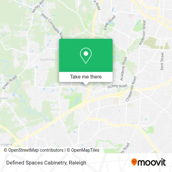 Defined Spaces Cabinetry map