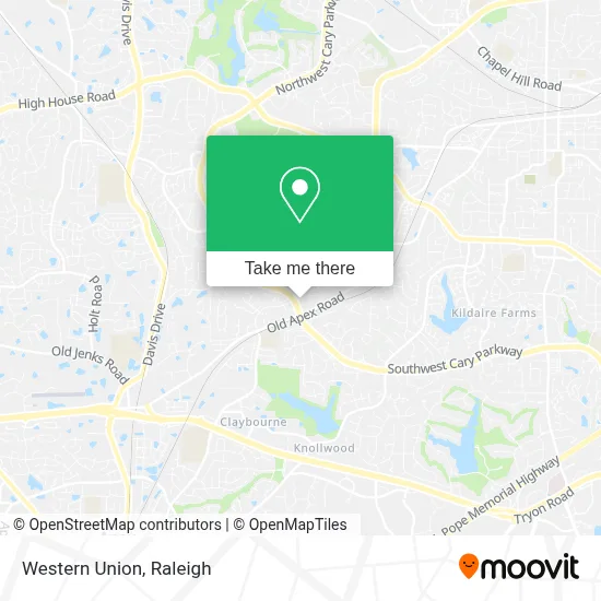 Western Union map