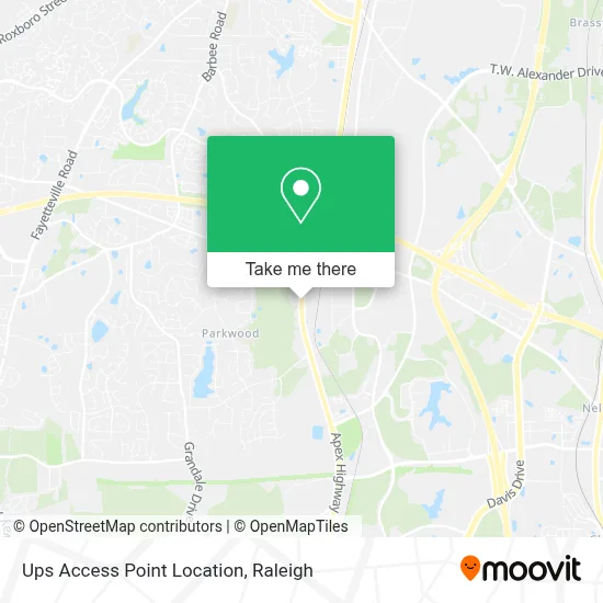 Ups Access Point Location map