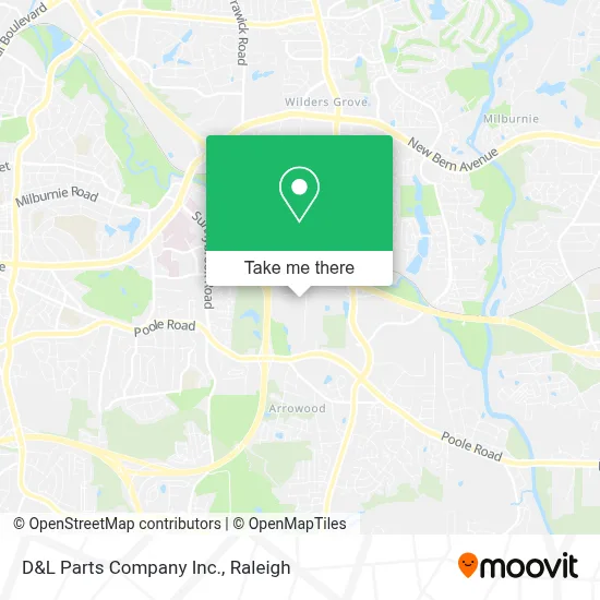 D&L Parts Company Inc. map