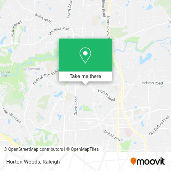 Horton Woods map