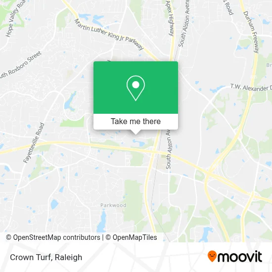 Crown Turf map