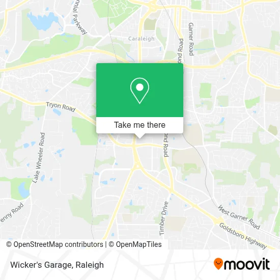 Wicker's Garage map