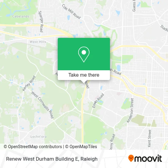 Renew West Durham Building E map