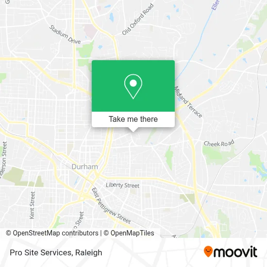 Pro Site Services map