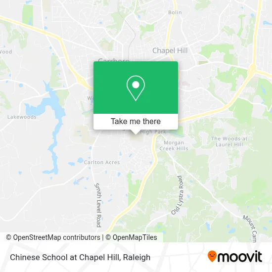 Chinese School at Chapel Hill map