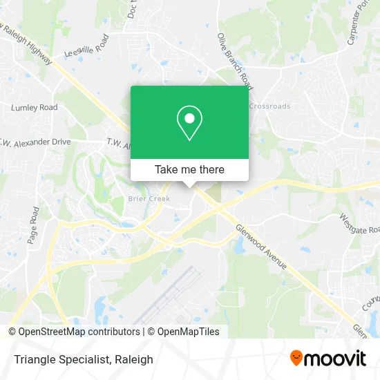 Triangle Specialist map