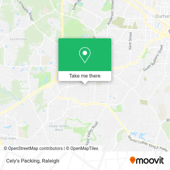 Cely's Packing map