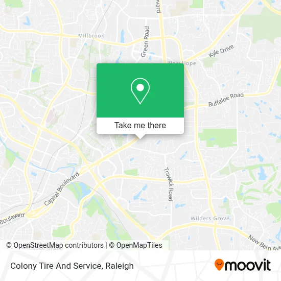 Colony Tire And Service map
