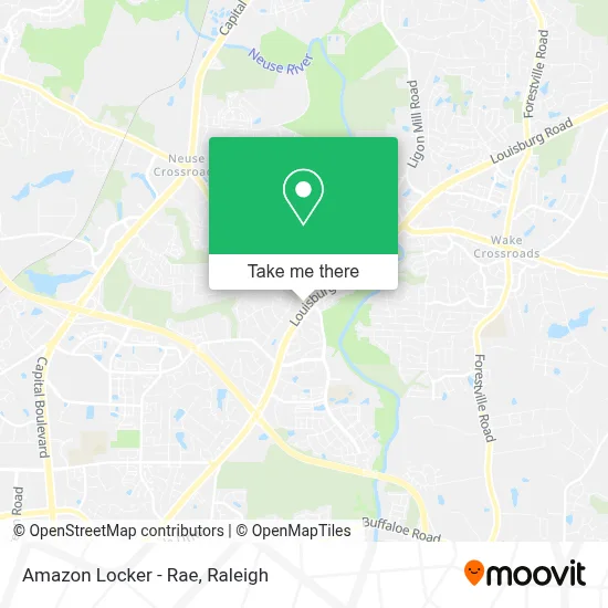 Amazon Locker - Rae map