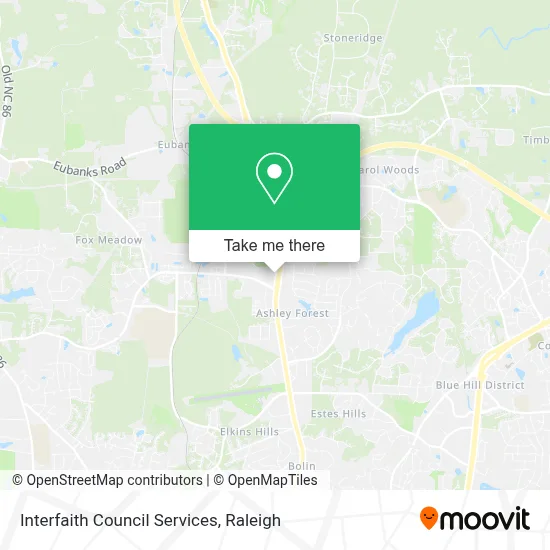 Interfaith Council Services map