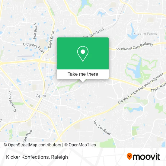 Kicker Konfections map