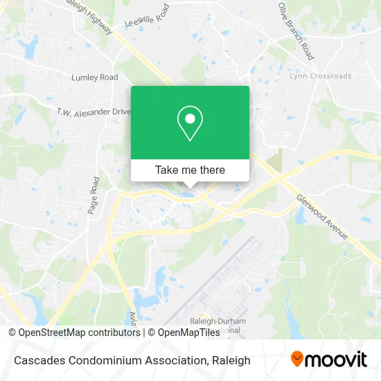 Cascades Condominium Association map