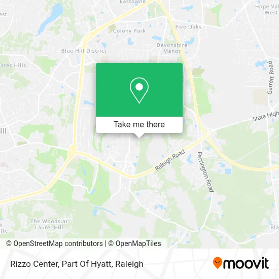 Rizzo Center, Part Of Hyatt map