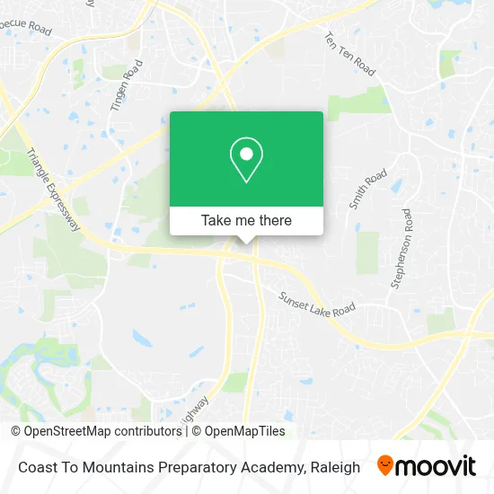 Coast To Mountains Preparatory Academy map