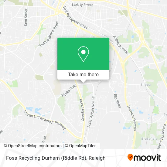 Foss Recycling Durham (Riddle Rd) map